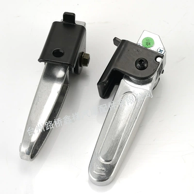 Electric vehicle pedal alloy, non-slip, rear footrest, motorcycle
