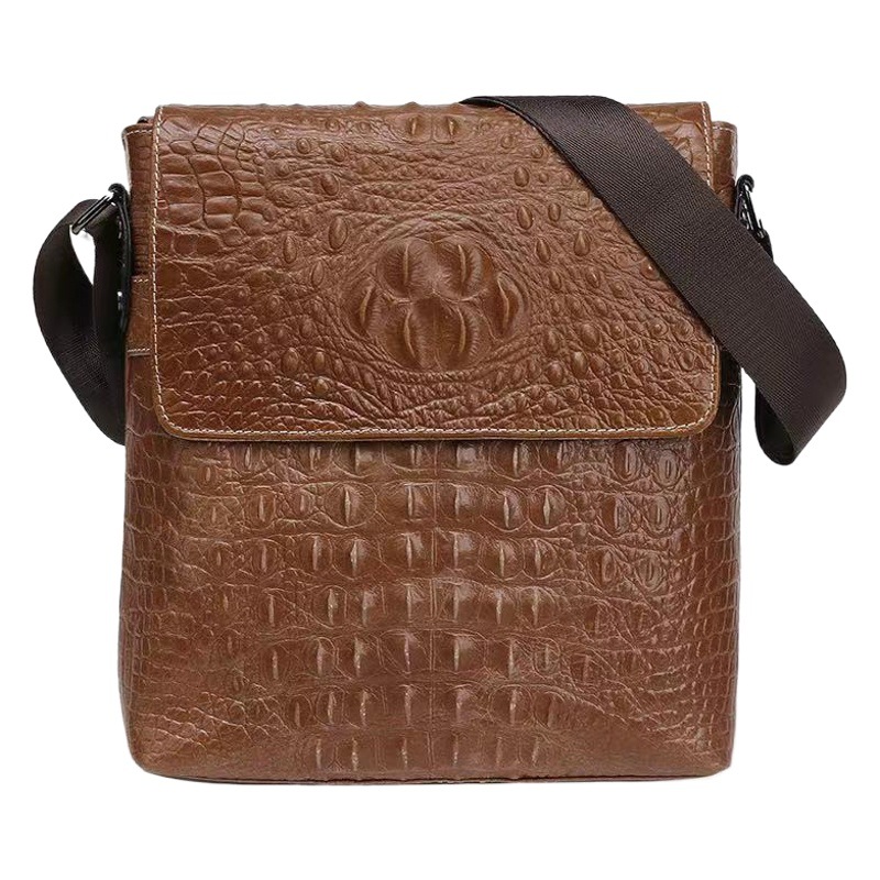 Nuevo bolso de piel de vaca de primera capa para hombre, bolso cruzado, bolso de hombro informal a la moda, bolso de negocios de cuero genuino para hombre, bolso para hombre