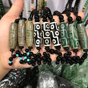 Tianzhu nine eyes Tianzhu agate Tianzhu pendant necklace sweater chain jade pendant pendant wholesale Live