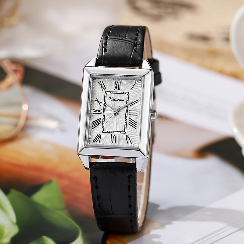 Cross-Border New Style Women's Watch Fashion Women's Watch Rectangular Student Party Exam Quartz Guangzhou Watch High-End