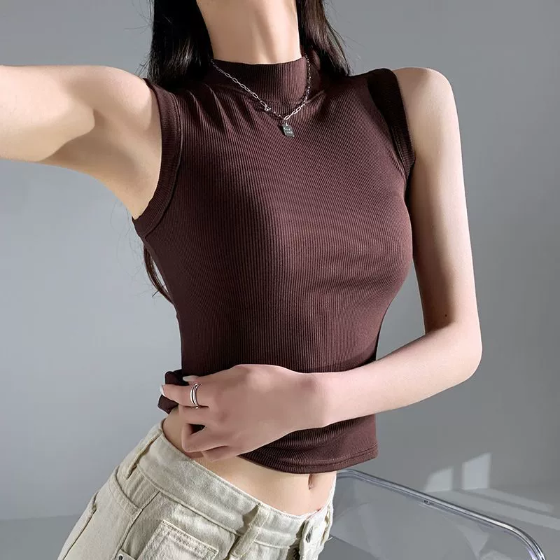 Бес sleeveless облегающий топ наribке, ткань дружелюбная к телу, эффект подтяжки, размеры S–L