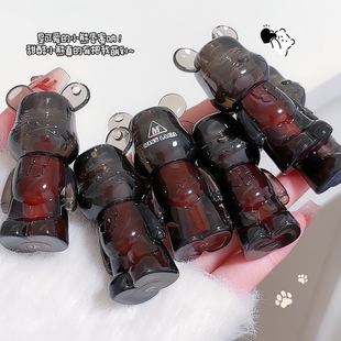 Makeup Miss lara Lip Glaze Cute Bear Bear Water Light Mirror Lip Gloss Doodle Lips Moisturize Girl's Good Color