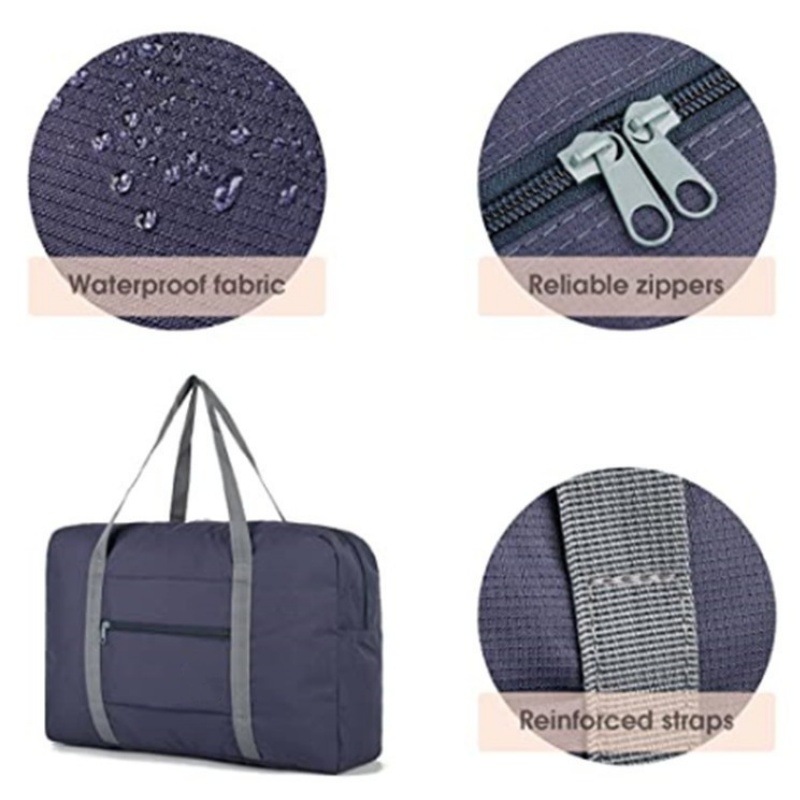 Reisetasche, tragbar, für Herren und Damen, handlich, faltbar, große Kapazität, Nylon, für Geschäftsreisen_voghion.com