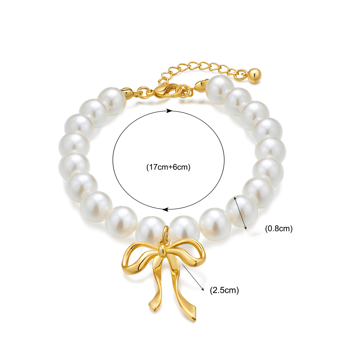 european-and-american-style-light-luxury-niche-high-end-bowknot-pendant-pearl-bracelet-womens-retro-elegant-all-match-jewelry-bracelet european-and-american-style-light-luxury-niche-high-end-bowknot-pendant-pearl-bracelet-womens-retro-elegant-all-match-jewelry-bracelet