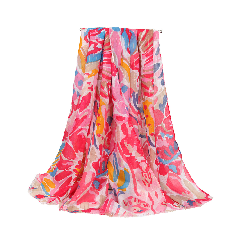 90*180 스카프-로즈 레드