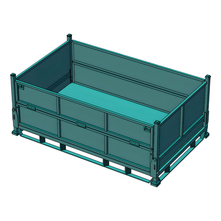 汽车箱  上海货架厂家销售折叠式金属周转箱 可堆叠物流箱