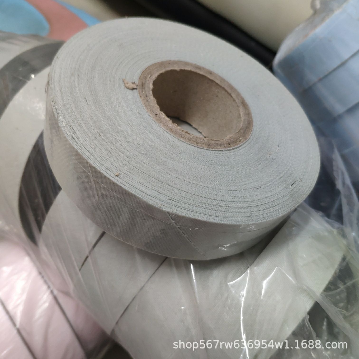 En stock venta al por mayor sarta de poliéster 3,0 cm borde tira de envoltura borde tira de tela con cortina delantal impermeable