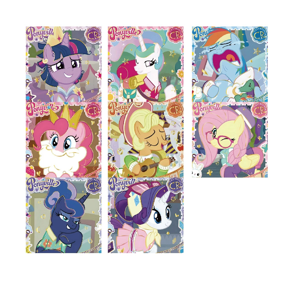 Скрученная лента наклеек (Xiaohongshu) — My Little Pony, 2,0 см, 500 наклеек в рулоне, декоративный клеевой