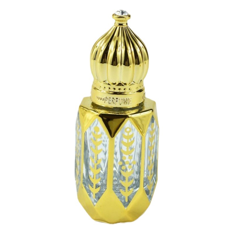 Freningxuan Botella de perfume, botella vacía, botella vacía de perfume a granel, botella vacía de bola de vidrio bronceado 6ML