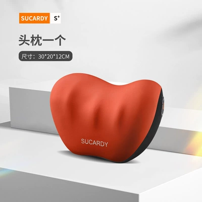 Headrest Neck Pillow, Car Pillow - cayenne-orange-headrest-1