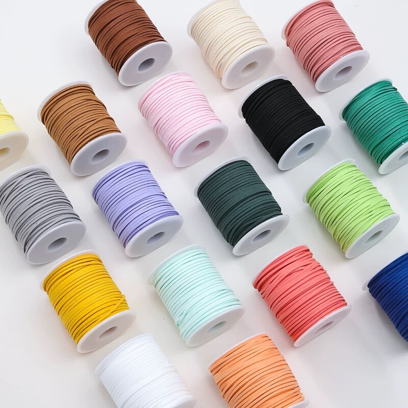 3mm Korean Deerskin Rope Suede Rope Velvet Rope Pendant Rope DIY Handmade Rope Tag Cowhide Rope Decorative Leather Velvet Rope