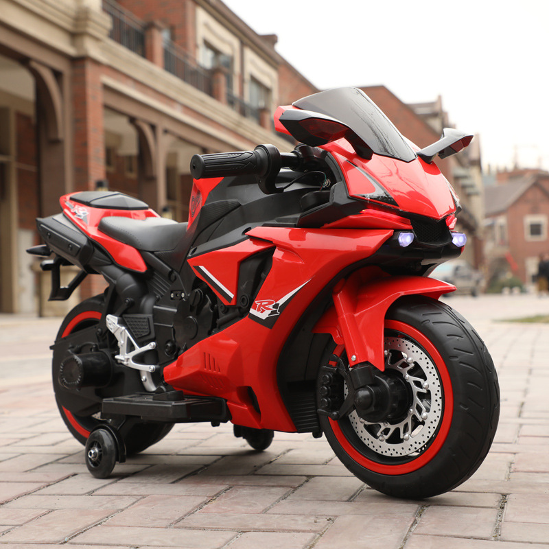 Coche eléctrico transfronterizo para niños, motocicleta, grande, 2-8 años, bebés masculinos y femeninos, se pueden usar para cargar juguetes de coche de batería