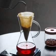 厂家直销玻璃咖啡壶美式手冲咖啡分享壶高硼硅玻璃滴漏家用咖啡壶