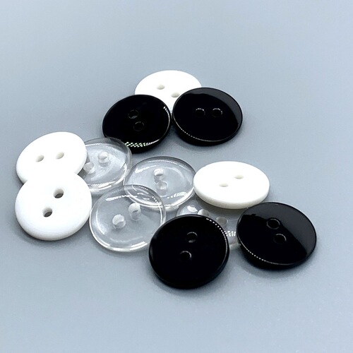 Resin bread button, four-eye button, quilt cover, underwear pad button, transparent shirt button, flat two-eye button