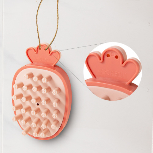 Bath artifact pet massage comb safe baby shampoo brush adult bath household children's silicone bath brush