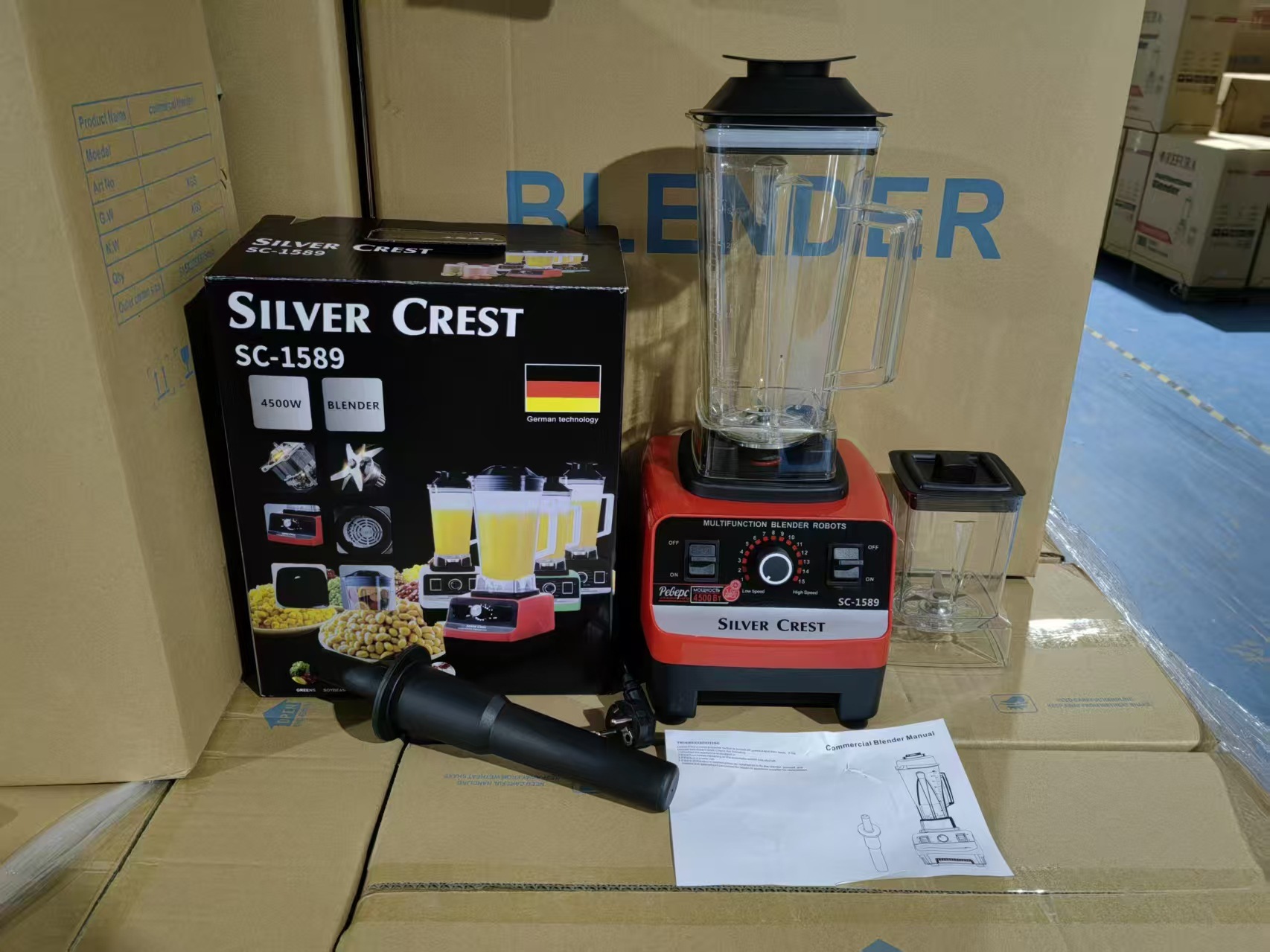 767 Wall Breaker Africa Hot Selling Blender Double Cup CKD Export SKD Cross-border Food Complementary Machine Middle East Hot Model 220V