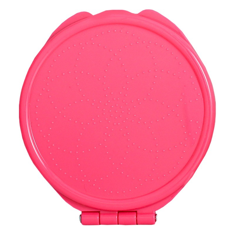 Nuevo espejo redondo pequeño, mini espejo plegable con logo impreso, espejo de doble cara, espejo portátil de alta definición, espejo pequeño al por mayor