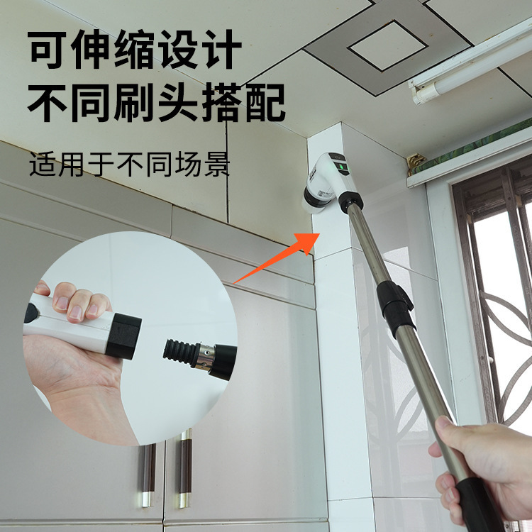 電動掃除ブラシ 隙間ブラシ ブラシヘッド キッチン プラスチック製 トイレ掃除ブラシ 回転モップ 電動アップグレード版|undefined