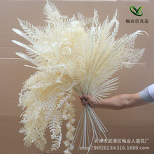 香槟色系仿真花材婚礼堂路引插花背吊顶酒店塑料装饰仿真花香槟色