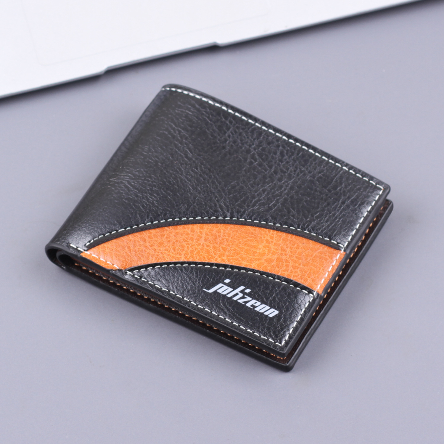 Cartera de hombre, cartera corta de hombre, bolso de tarjeta en una cartera de hombre, bolso multifuncional de gran capacidad.