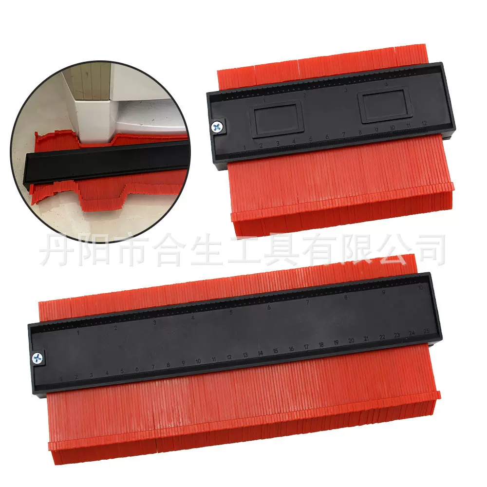 弧度尺取型器仿形规木工石材汽车不规则形状多功能量具轮廓取型器