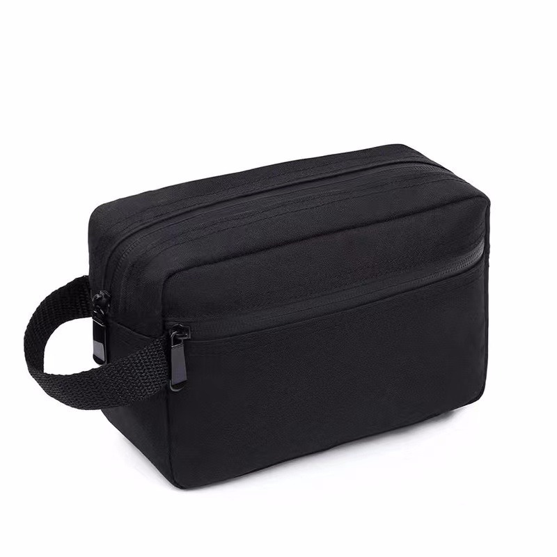 Bolsa de lavado de gran capacidad para negocios, bolsa de cosméticos impermeable de nailon portátil para viajes de negocios, bolsa de almacenamiento