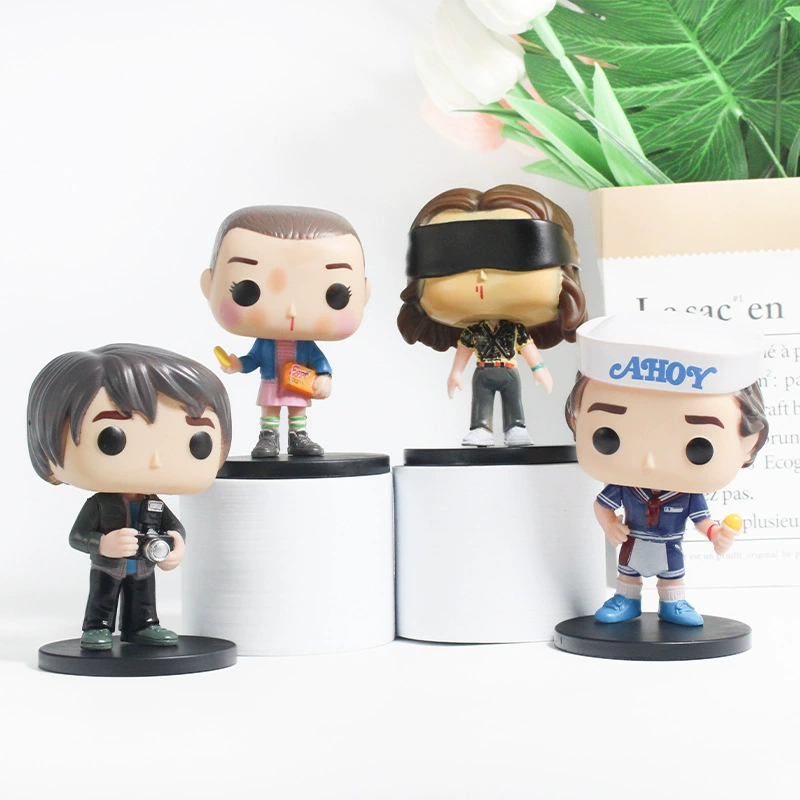 Набор фигурок Stranger Things 4 дюйма (≈10–11 см), 8 шт., ПВХ