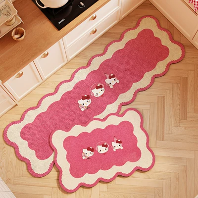 and non-slip kitchen floor mat | Avtomobil döşəmə paspasları - d-peach-whispers-4060cm-single-piece-of-diatom-mud