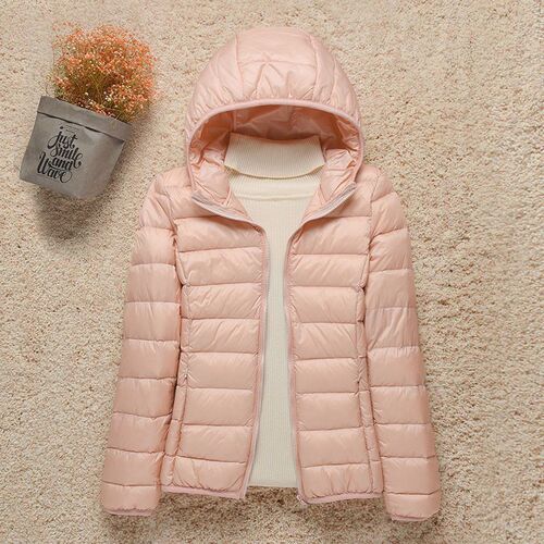 Lightweight Down Cotton Women's Short Hooded Jacket  Autumn/Winter New Slim Fit Plus Size Thin Women's Convenient Outerwear Genuine Product
