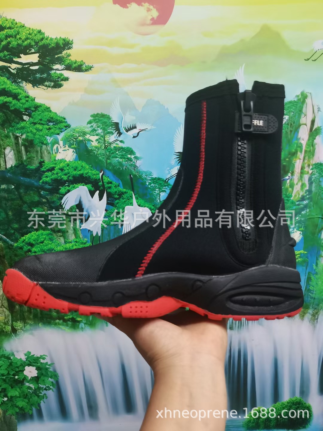 Spot 5mm Diving Shoes Men's Surfing Paddle Board Diving Boots Non-Slip Wear-Resistant Rescue River Tracing Shoes Diving Fins in Stock