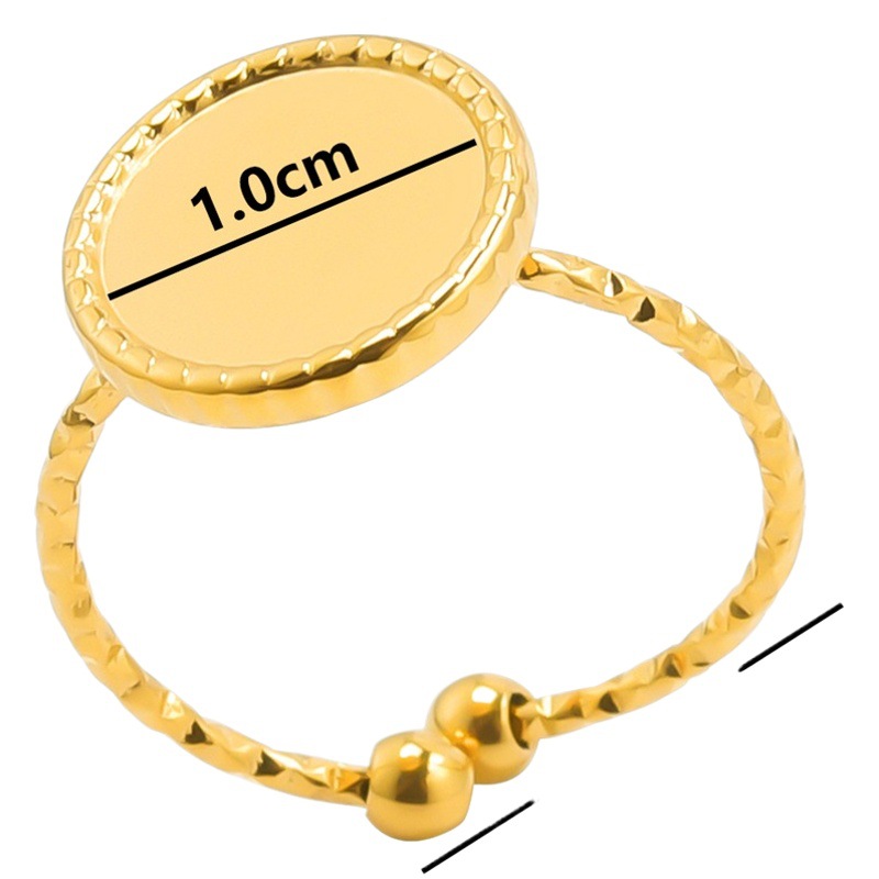 Cross-border Opening Adjustable Ring Men's and Women's European and American Retro Style Stainless Steel Couple's Ring Accessories