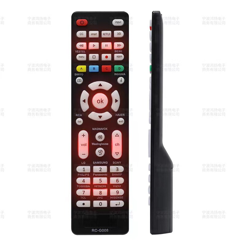 RC SD-G008 English smart TV universal remote control for Samsung Sony LG JVC, etc.
