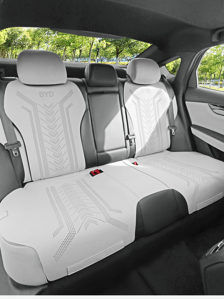 BYD Qin plusdmi car cushion special suede saddle cushion seat cover four seasons small waistline cushion