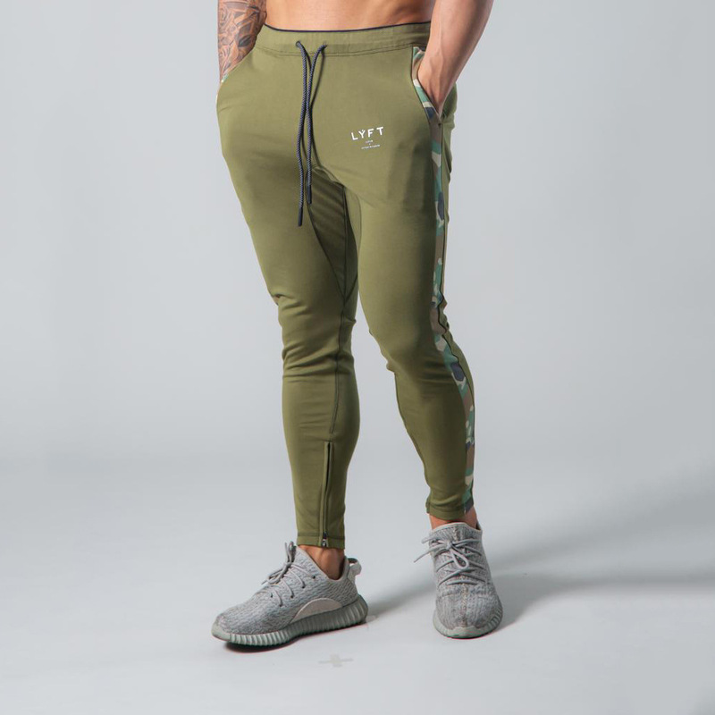 Yuhong Spring and Autumn Muscle Fitness Brothers Running Cotton Patchwork Camouflage Long Pants Casual Sports Pants Men's Cross-Border Yuhong Spring and Autumn Muscle Fitness Brothers Running Cotton Patchwork Camouflage Long Pants Casual Sports Pants Men's Cross-Border