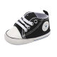 Spring and autumn baby boys and girls 0-1 years old seven or eight months baby soft cloth bottom canvas shoes newborn anti-drop heel toddler shoes
