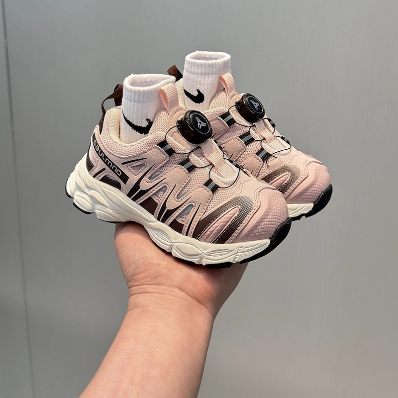 Girls' Dad Shoes 2026 Autumn New Style Mesh Breathable Children's Sports Shoes Boys' Running Shoes Versatile Casual Shoes