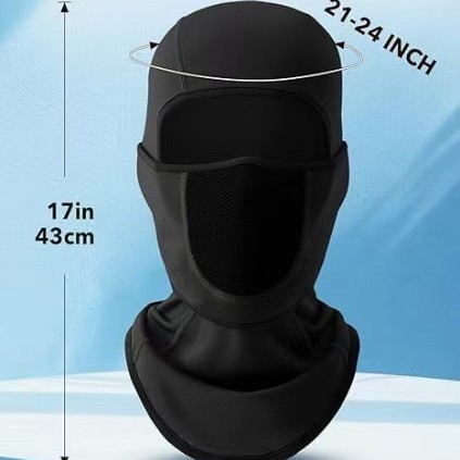 Casco de esquí transfronterizo máscara respirada protector de cuello largo para motocicleta cubierta de cabeza protector de nariz multifuncional