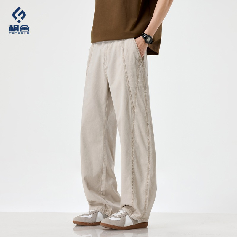 Fengshe Men's Clothing / Mainly Features Pure Cotton American High Street Style Men's Loose-Fitting Straight-Leg Casual Pants Fengshe Men's Clothing / Mainly Features Pure Cotton American High Street Style Men's Loose-Fitting Straight-Leg Casual Pants