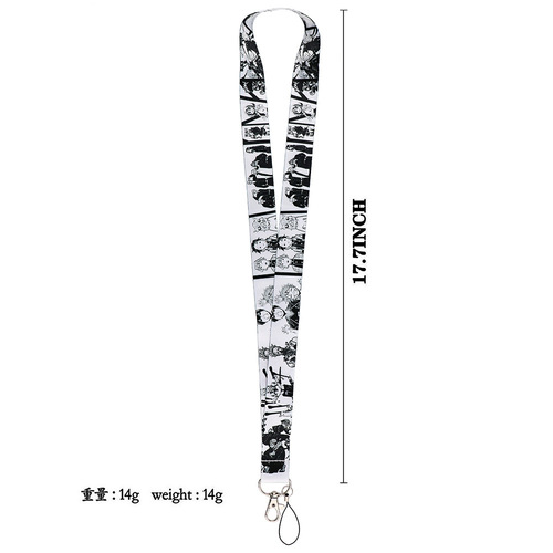 Cartoon anime Demon Slayer mobile phone lanyard ID camera tag key chain bus badge lanyard wholesale