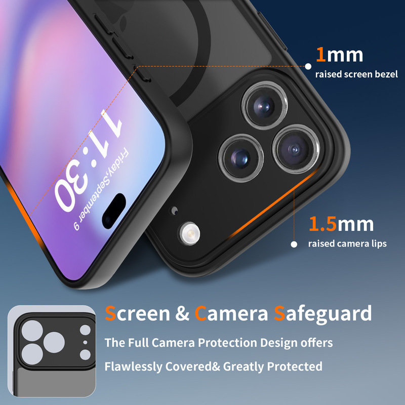 跨境适用iPhone17promax手机壳磨砂肤感苹果16全包磁吸防摔保护套|undefined