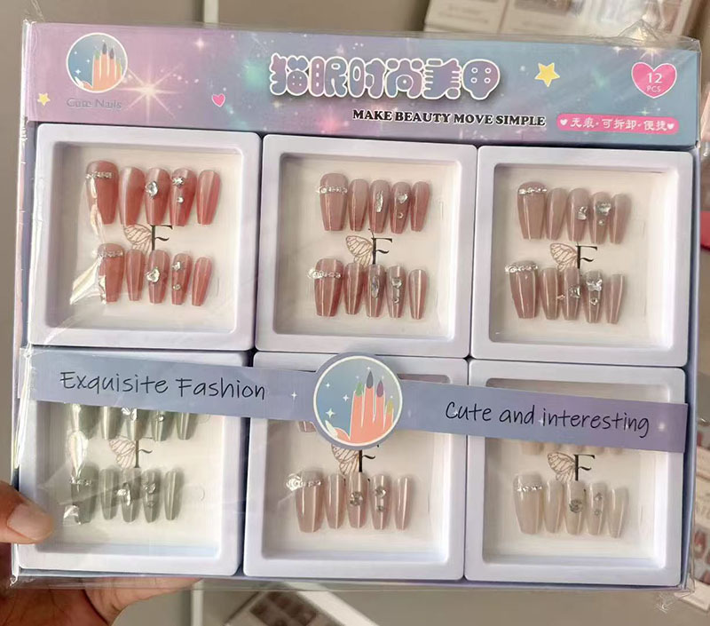 Uña de vestir impresión de ojo de gato manicure pegatinas de gel de goma de vestir estudiantes caricaturas lindas desmontables de vestir pony de uñas