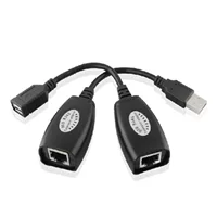 USB-удлинитель сигнала, усилитель линии, USB→сетевой кабель с разъёмом RJ45, до 50 м