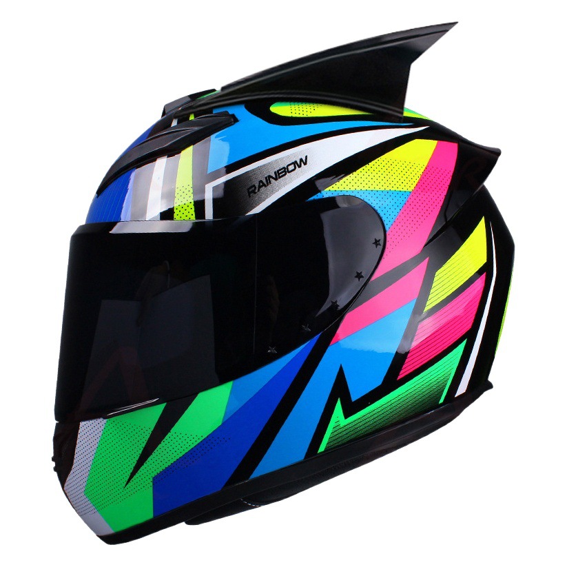 Fábrica al por mayor casco de coche eléctrico invierno caliente de los hombres equitación corriendo casco motocicleta femenina tapa protectora con ángulo completo casco