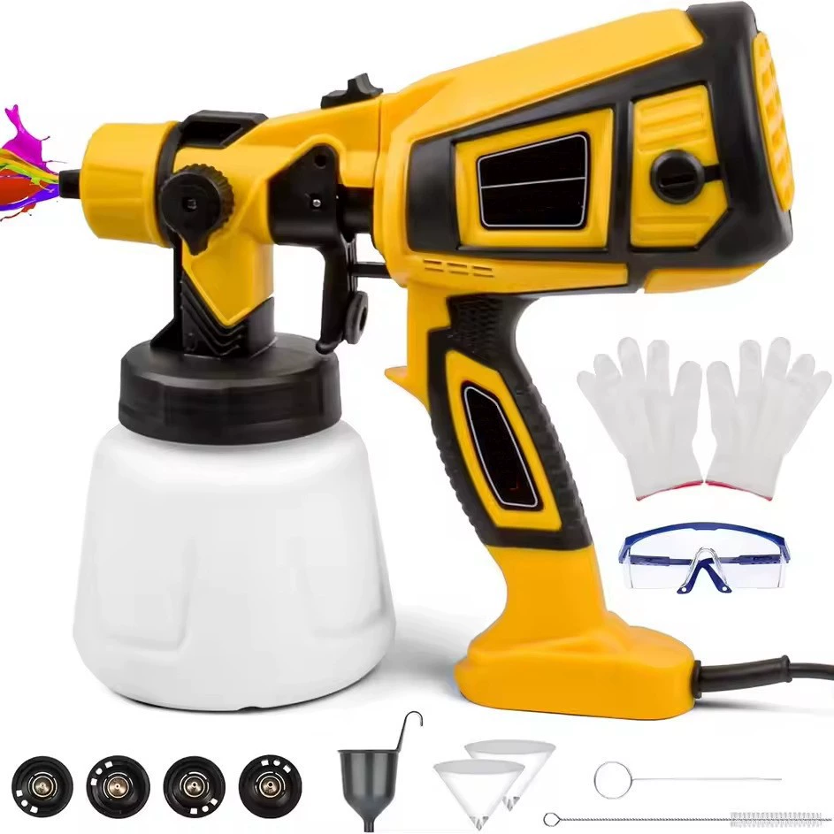 Электрический пистолет-распылитель, портативный пистолет-распылитель высокого давления, встроенный мощный электрический пистолет-распылитель для латексной краски