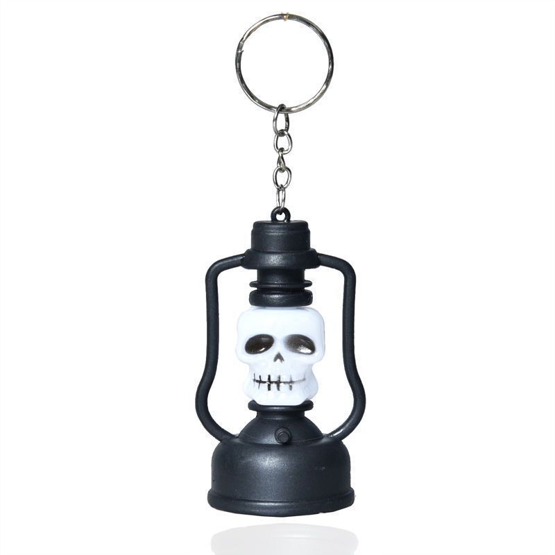 Halloween accesorios de disfraz lámpara de vela lámpara de calabaza fantasma día decoración de terror LED lámpara de vela electrónica colgar llavero