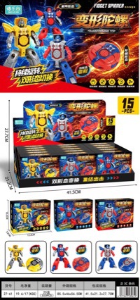 Transforming Mecha Spinning Top, Dual-Form Transforming Mecha Spinning Top, Children's Toy for Boys