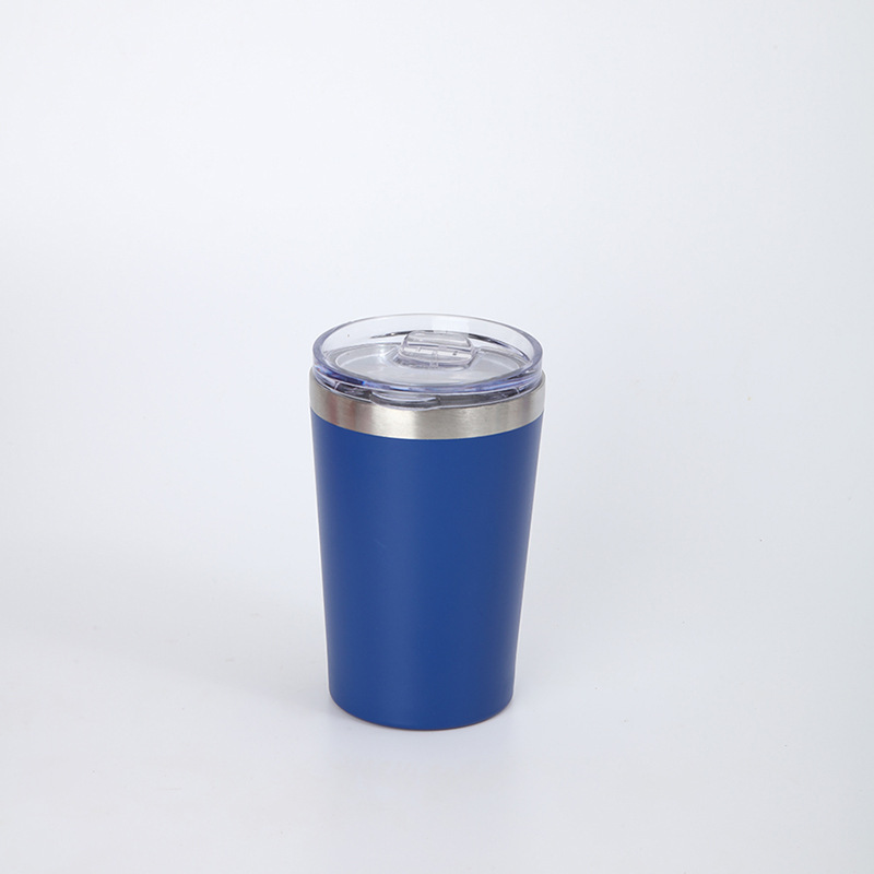 跨境简约12oz迷你牛奶杯304不锈钢真空咖啡杯户外车载便携保温杯|undefined
