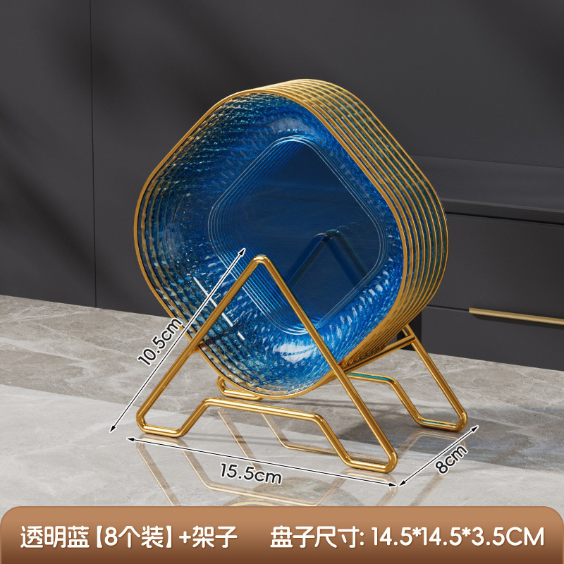 吐骨碟水果盘碟家用食级餐桌垃圾盘碟高端新吐骨碟加厚水果碟盘子|undefined