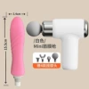 S-100 white fascia gun + 14*3.2CM pink thread head