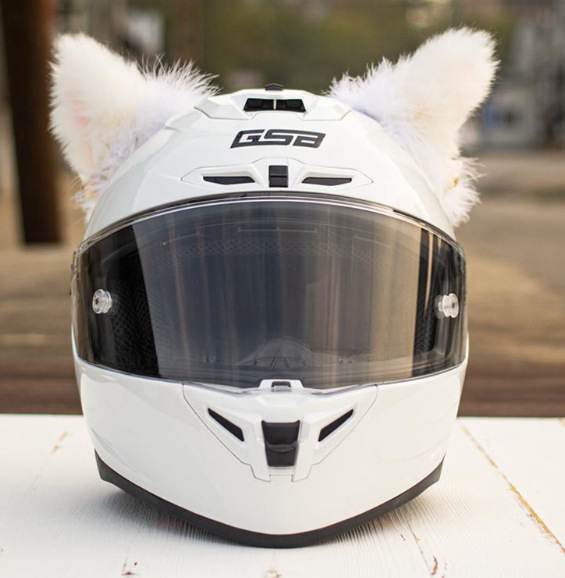 흰 고양이 귀